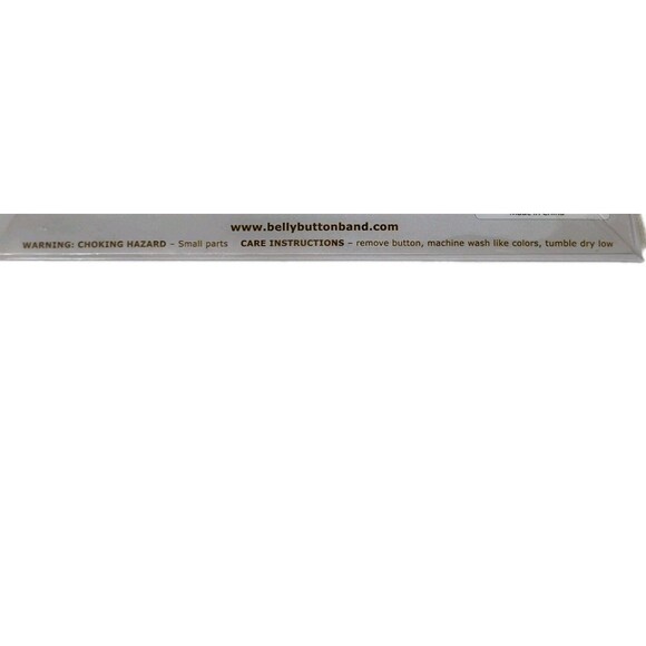 Brand NEW XL White "The Belly Button" Maternity Extender Converts Pre Baby Pants - Picture 4 of 6